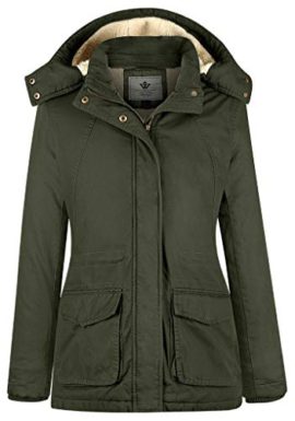 WenVen-Femme-Blouson-Dcontract-Veste-dhiver–Capuche-Parka-pour-Automne-Hiver-0