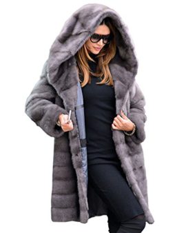 Aofur Dames À Capuche Hiver Polaire Veste Femmes Manteau Top Parkas Long Tranchée Outwear Plus Tailles S-XXXL Aofur Dames À Capuche Hiver Polaire Veste Femmes Manteau Top Parkas Long Tranchée Outwear Plus Tailles S-XXXL