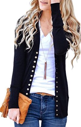 Aswinfon Gilet Femme Hiver Manche Longue Tricot Cardigans Pull Casual Col V Boutons Veste Chic Aswinfon Gilet Femme Hiver Manche Longue Tricot Cardigans Pull Casual Col V Boutons Veste Chic