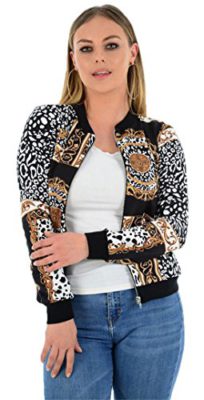 MIXLOT-Nouveau-Femmes-Sexy-Floral-Print-Bomber-Jacket-Veste-Rose--Manches-Longues-Dames-Zip-Up-t-Stretch-Vtements-dextrieur-0