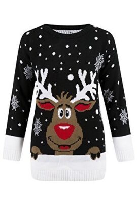 Outofgas Clothing.. – Pull-over Tricoté Unisexe Motif Noël Flocons de Neige Outofgas Clothing.. – Pull-over Tricoté Unisexe Motif Noël Flocons de Neige