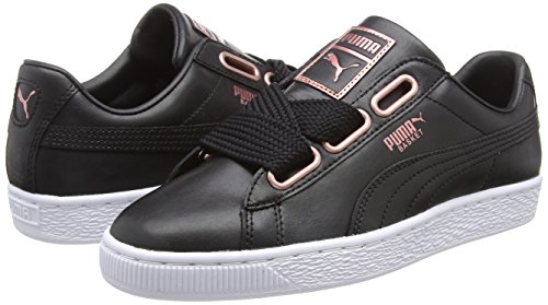 puma basket heart leather