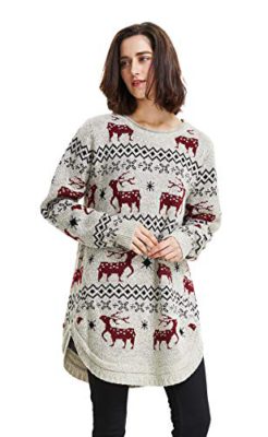 Shineflow-Pull-de-Nol-pour-Femme-Rudolph-Renne-Elfe-Nol-Fantaisie-Pull-Top-Tricot-0-0