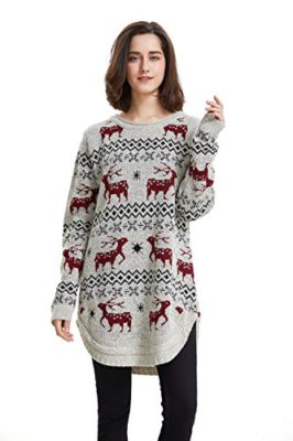 Shineflow-Pull-de-Nol-pour-Femme-Rudolph-Renne-Elfe-Nol-Fantaisie-Pull-Top-Tricot-0-3