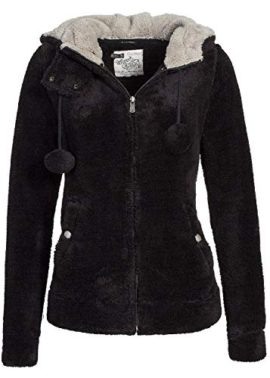 Urban-Surface-veste-polaire-teddy-pour-femme-avec-oreilles-et-capuche-sweat–capuche-avec-fermeture-clair-0-1