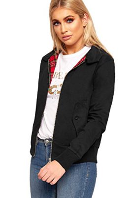 WearAll Femmes Rétro À L’Intérieur Tartan Doublé Harrington Longue Manche Dames Bomber Bombardier Veste – Veste – Femmes – Tailles 34-40 WearAll Femmes Rétro À L’Intérieur Tartan Doublé Harrington Longue Manche Dames Bomber Bombardier Veste – Veste – Femmes – Tailles 34-40 2