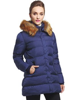 WenVen Femme Blouson Matelassé à Capuche Manteau d’hiver avec Fourrure WenVen Femme Blouson Matelassé à Capuche Manteau d’hiver avec Fourrure