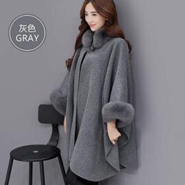 ZEZKT Poncho et Cape Femme Châle Mode Manteau en Laine Blousons Collier de Fourrure Gilets Longues Ourlet Outwear Élégant Long Cardigan Chaud Veste de Soiree Doudoune Coupe-Vent Parka Boléro ZEZKT Poncho et Cape Femme Châle Mode Manteau en Laine Blousons Collier de Fourrure Gilets Longues Ourlet Outwear Élégant Long Cardigan Chaud Veste de Soiree Doudoune Coupe-Vent Parka Boléro 3