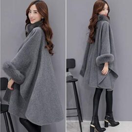 ZEZKT Poncho et Cape Femme Châle Mode Manteau en Laine Blousons Collier de Fourrure Gilets Longues Ourlet Outwear Élégant Long Cardigan Chaud Veste de Soiree Doudoune Coupe-Vent Parka Boléro ZEZKT Poncho et Cape Femme Châle Mode Manteau en Laine Blousons Collier de Fourrure Gilets Longues Ourlet Outwear Élégant Long Cardigan Chaud Veste de Soiree Doudoune Coupe-Vent Parka Boléro 5