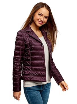 oodji Ultra Femme Blouson Matelassé avec Revers oodji Ultra Femme Blouson Matelassé avec Revers