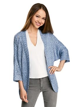 oodji Ultra Femme Cardigan Coupe Ample sans Fermeture oodji Ultra Femme Cardigan Coupe Ample sans Fermeture