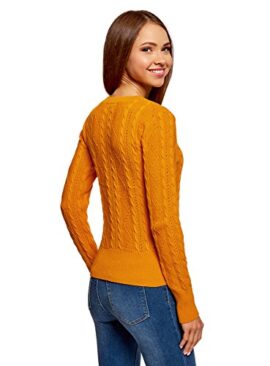 oodji Ultra Femme Pull en Tricot Texturé à Col Rond oodji Ultra Femme Pull en Tricot Texturé à Col Rond 3