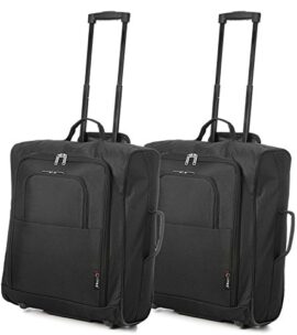 5 Cities easyJet, Jet2, Iberia et British Airways 56x45x25 Maximale Bagage à main de Cabine Approuvé Trolley Sac 60L Capacité, (Noir) 5 Cities easyJet, Jet2, Iberia et British Airways 56x45x25 Maximale Bagage à main de Cabine Approuvé Trolley Sac 60L Capacité, (Noir) 3