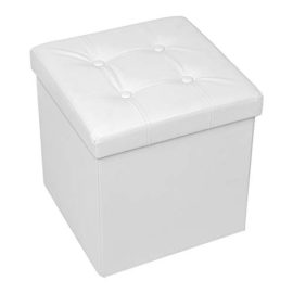 Amoiu Taille Grande 76cm Ottoman de Rangement Pliable Coffre Cube de Repose-Pieds Tabouret de Café Banc d’Éponge Confortable Amoiu Taille Grande 76cm Ottoman de Rangement Pliable Coffre Cube de Repose-Pieds Tabouret de Café Banc d’Éponge Confortable 2