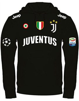 Black-Stage-Sweat--Capuche-Juventus-Imprim--la-Main-0