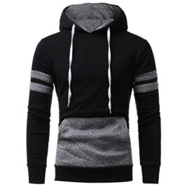 Bluestercool Sweat à Capuche Manche Longue Décontractée Tops Veste pour Hommes Bluestercool Sweat à Capuche Manche Longue Décontractée Tops Veste pour Hommes