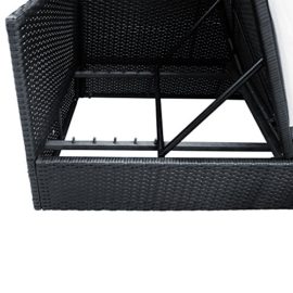 Chaise-longue-avec-dossier-noir-en-polyrotin-Coussins-de-7-cm-dpaiseur-Canap-de-jardin-0-1