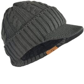 FORBUSITE Bonnet Visiere Homme, Casquette Visière à Doublure Polaire Chapeau-Tricot-Long-Hiver FORBUSITE Bonnet Visiere Homme, Casquette Visière à Doublure Polaire Chapeau-Tricot-Long-Hiver 2