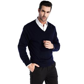 Kallspin-CHAUDER-Homme-Pull-en-Vrac-Col-V-en-Cachemire-et-Laine-Mlange-0-2