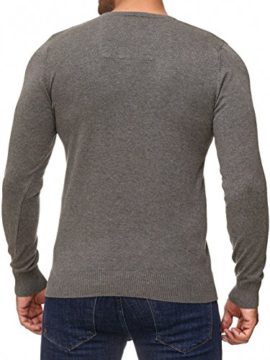 MOKIES Modern-Fit Pull pour Homme avec col en V ou col Rond – mélange de Coton de qualité supérieure – Pull en Tricot Fin MOKIES Modern-Fit Pull pour Homme avec col en V ou col Rond – mélange de Coton de qualité supérieure – Pull en Tricot Fin 5