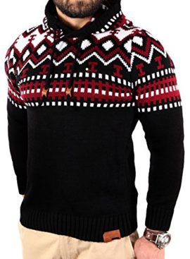 Pull-Norvgien-pour-lhiver-Reslad-Pull--capuche--Pull-en-tricot-pour-hommes-RS-de-3013-0