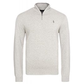 Ralph Lauren Pull pour Hommes avec Zip Neck Ralph Lauren Pull pour Hommes avec Zip Neck