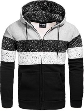 SRPREME-Hommes-Mouchete-Hoodie-Capuche-Zipper-Sweat--capuche-Sweatshirt-Sweater-3531-Noir-Gris-S-M-L-XL-0