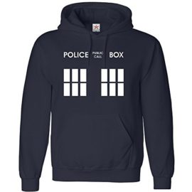 Star-and-Stripes-Sweat--Capuche-imprim-Doctor-Phone-Box-Bleu-Marine-0