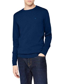 TOM TAILOR Basic Rundhals Pullover Mit Langarm, Pull Homme TOM TAILOR Basic Rundhals Pullover Mit Langarm, Pull Homme