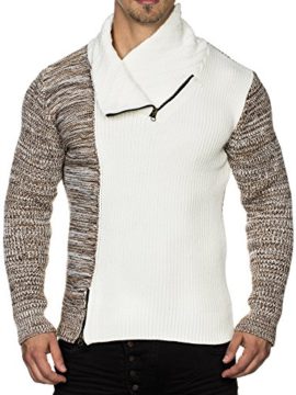 Tazzio-16478-Styler-Pull-en-Tricot-pour-Homme-avec-col-zipp-0-2