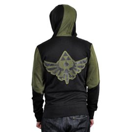 The-Legend-of-Zelda-Pull--capuche-Sweat--capuche-Noirvert-Taille-S--XXL-0