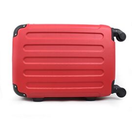 Todeco – Valise à Main, Bagage pour Cabine – Taille (roues incluses): 56 x 38 x 22 cm – Taille intérieure: 49 x 35 x 21 cm – Coins protégés, Bagage de cabine 51 cm, Rouge, ABS Todeco – Valise à Main, Bagage pour Cabine – Taille (roues incluses): 56 x 38 x 22 cm – Taille intérieure: 49 x 35 x 21 cm – Coins protégés, Bagage de cabine 51 cm, Rouge, ABS 5