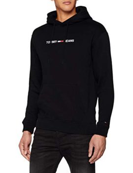 Tommy Jeans Homme Logo Hoodie Sweat-Shirt À Capuche Manches Longues Tommy Jeans Homme Logo Hoodie Sweat-Shirt À Capuche Manches Longues