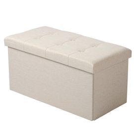 WOLTU #755 Tabouret Pliant Banc Pouf de Pliable Cube Coffre de Rangement en Lin,76×37,5x38cm WOLTU #755 Tabouret Pliant Banc Pouf de Pliable Cube Coffre de Rangement en Lin,76×37,5x38cm 2