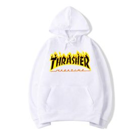 ZGDGG Le Sweatshirt à Capuchon des Hommes de Thrasher, Uniforme de Base-Ball de Pull imprimé par Velours à Manches Longues ZGDGG Le Sweatshirt à Capuchon des Hommes de Thrasher, Uniforme de Base-Ball de Pull imprimé par Velours à Manches Longues