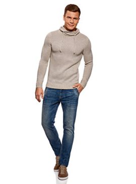 oodji-Ultra-Homme-Pull–Col-Ample-avec-Liens–Nouer-0-3