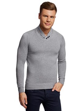 oodji-Ultra-Homme-Pull-Coupe-Droite-avec-Col-Chle-0