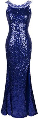 Angel-fashions-Femme-Sexy-col-rond-perles-Blinging-robe-de-soiree-pailletee-de-Split-0