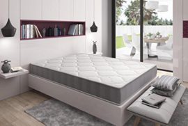 El almacén Del colchón – Matelas Mousse, modèle Star Plus – Toutes Les Dimensions, Blanc et Gris El almacén Del colchón – Matelas Mousse, modèle Star Plus – Toutes Les Dimensions, Blanc et Gris 3