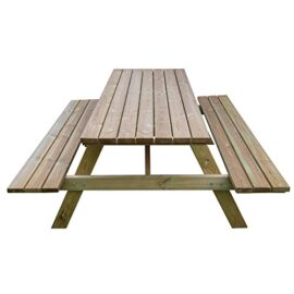 Evergreen-EG51785-Table-de-pique-nique-pub-et-brasserie-en-bois-imprgn-avec-bancs-0-0