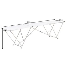 Hartleys-Large-Table-Pliante-3m-en-Aluminium-Blanc-EvnementJardinPapier-Peint-0-2