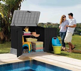 Keter-12-662011-Chalet-Jardin-Coffre-Multifonctions-845L-Ant-Anthracite-130-x-74-x-110-cm-0