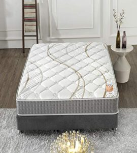 Matelas Essem – Double technologie : Ressorts ensachés + Mousse Haute Densité 35kg/m3 – 25cm épaisseur totale – Indépendance de couchage – Soutien tonique et durable Matelas Essem – Double technologie : Ressorts ensachés + Mousse Haute Densité 35kg/m3 – 25cm épaisseur totale – Indépendance de couchage – Soutien tonique et durable 6