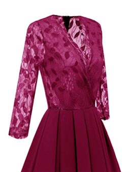 Molly Moda Robe Longue de Soirée Femme Croisée à Top en Dentelle Fleurie Molly Moda Robe Longue de Soirée Femme Croisée à Top en Dentelle Fleurie 3