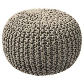 TODAY-Pouf-tricot-Waby-Sabi-100-coton-45xH30-cm-beige-0