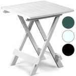 Table en plastique jardin terrasse balcon Adige – 45 cm x 43 cm x 50 cm – Vert ou Blanc Table en plastique jardin terrasse balcon Adige – 45 cm x 43 cm x 50 cm – Vert ou Blanc