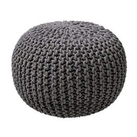 Today Pouf Tricot Hippie Chic 100% Coton – ø45×30 cm – Kappa Today Pouf Tricot Hippie Chic 100% Coton – ø45×30 cm – Kappa