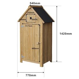 WilTec-Cabane-de-Jardin-troite-en-Bois-de-Sapin-avec-Toit-Tar-770x540x1420mm-cabane–Outils-0-2