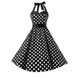 YAMEE-Robe-de-SoireCocktail-Courte-Chic-Vintage-Rockabilly-pin-up-Halter-pour-AnniversairePartyMariageBal-Grande-Taille-0