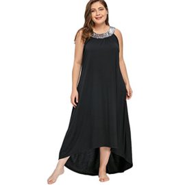 YTJH Robes Femme de Soirée Cocktail Cérémoinie Grande Taille pour Mariage Robes Longue Paillettes sans Manches Décontractées Robes au Maxi YTJH Robes Femme de Soirée Cocktail Cérémoinie Grande Taille pour Mariage Robes Longue Paillettes sans Manches Décontractées Robes au Maxi